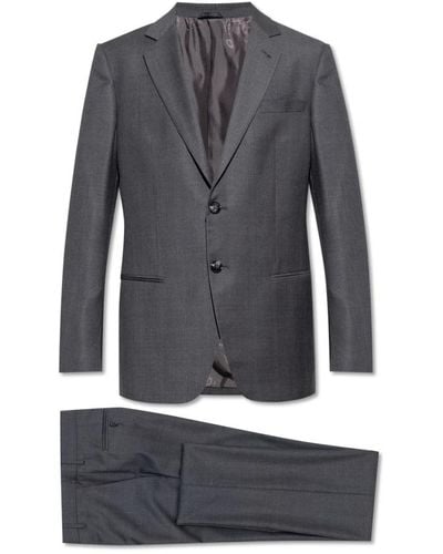 Giorgio Armani Suits > suit sets > single breasted suits - Gris