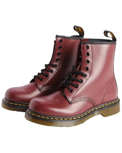 Dr. Martens 1460w Originals Eight-eye Lace-up Boot Combat - Red