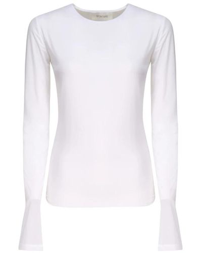 Sportmax Long sleeve tops - Blanco
