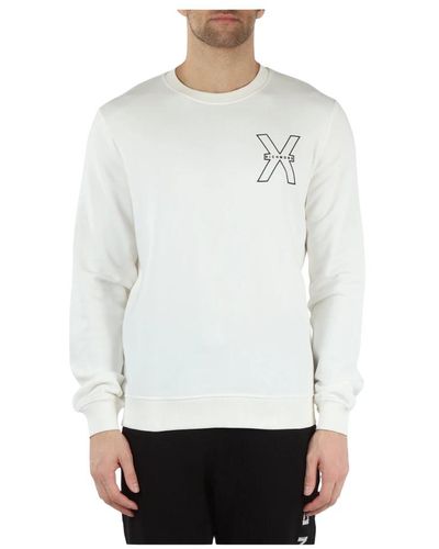 RICHMOND Crewneck sweatshirt aus baumwollmischung - Weiß