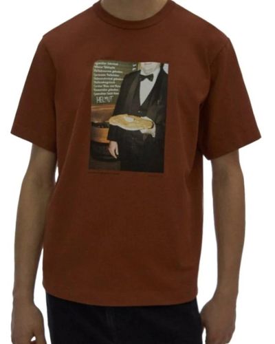 Helmut Lang T-shirts - Marron