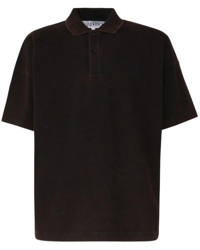 JW Anderson Polo Shirts - Black