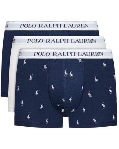 Ralph Lauren 3 stretch boxershorts set - blaues logo