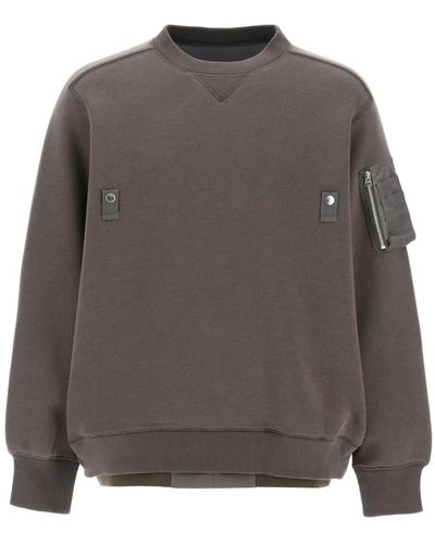 Sacai Sweatshirts & hoodies > sweatshirts - Gris