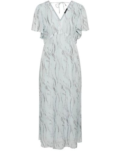 Bruuns Bazaar Frauen odiabbmajly sommerhimmel kleid - Grau