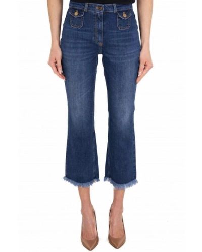 Elisabetta Franchi Cropped Jeans - Blue