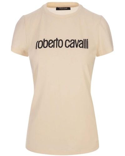 Roberto Cavalli T-Shirts - Natural