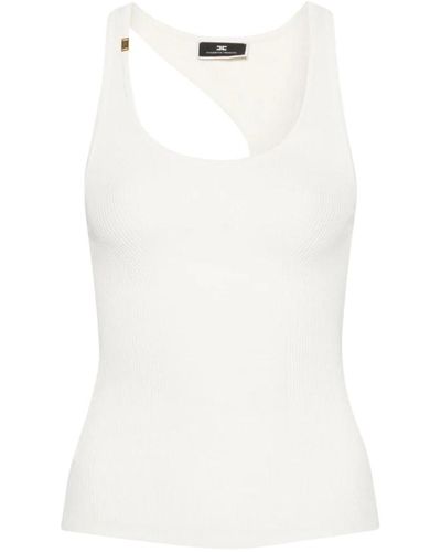Elisabetta Franchi Stilvolles tricot top - Weiß
