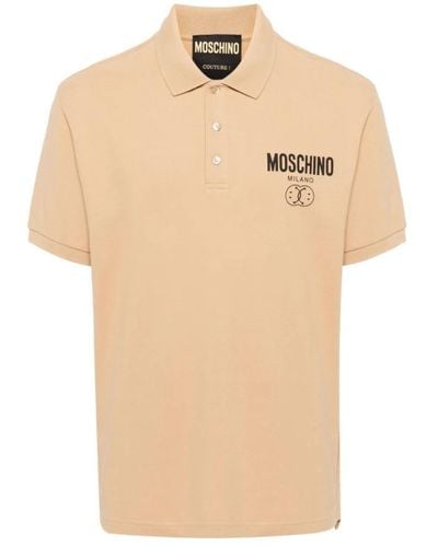Moschino Polo Shirts - Natural