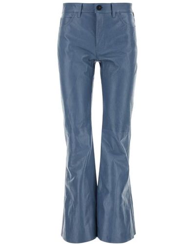 Marni Trousers > leather trousers - Bleu