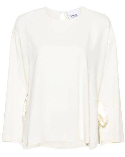 Erika Cavallini Semi Couture Blouses - White