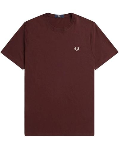 Fred Perry T-Shirts - Purple