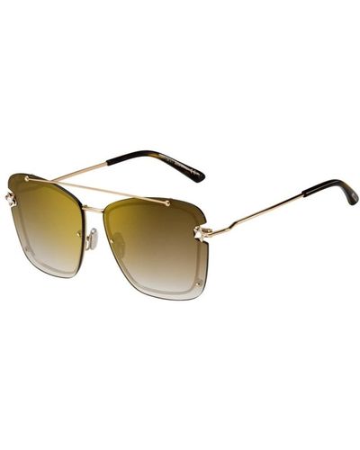 Jimmy Choo Ambra/s sonnenbrille mit goldgestell - Mettallic