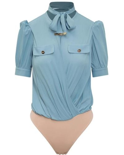 Elisabetta Franchi Doppelhemd Stil - Blau