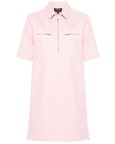A.P.C. Hellrosa kleid,rosa aac blanc kleid - Pink