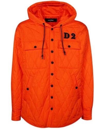 DSquared² Rain Jackets - Orange