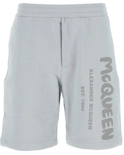 Alexander McQueen Stylische Sommer-Shorts - Grau