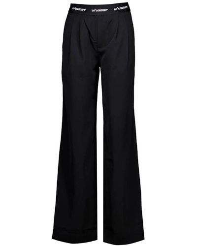 co'couture Schwarze wide fit high waist hose