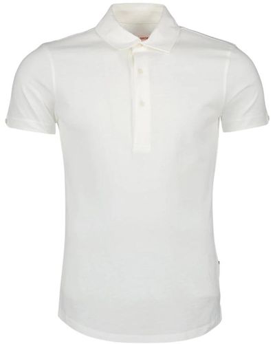 Orlebar Brown Klassisches polo shirt baumwolle seide - Weiß