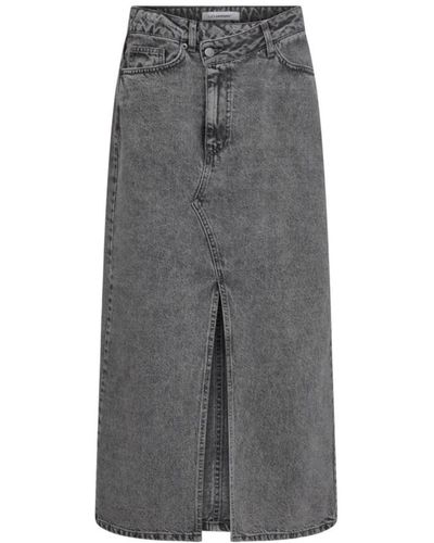 co'couture Skirts > denim skirts - Gris