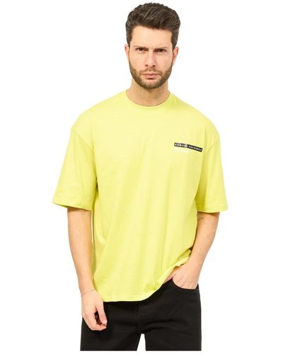 Armani Exchange Tops > t-shirts - Jaune