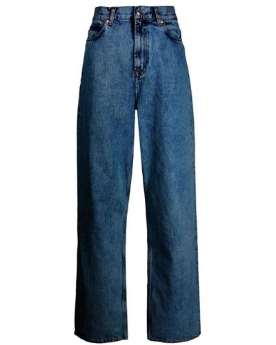 Wardrobe NYC Indigo low rise jeans - Blu
