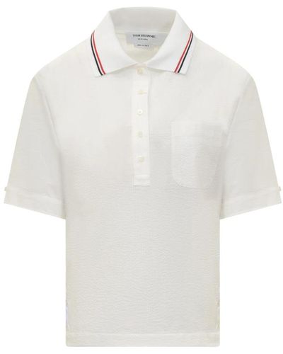 Thom Browne Ss polo shirt - Blanco