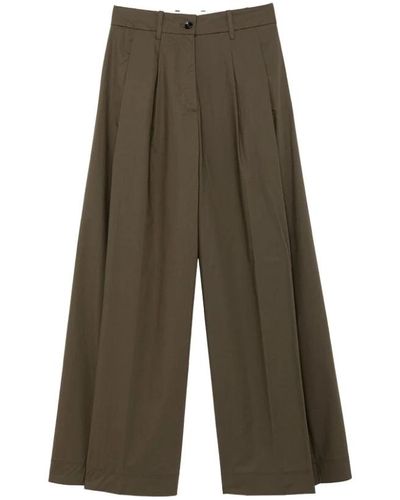 Nine:inthe:morning Wide trousers - Verde