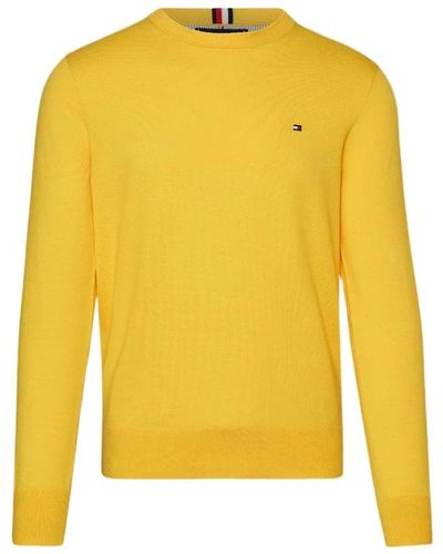 Tommy Hilfiger Round-Neck Knitwear - Yellow