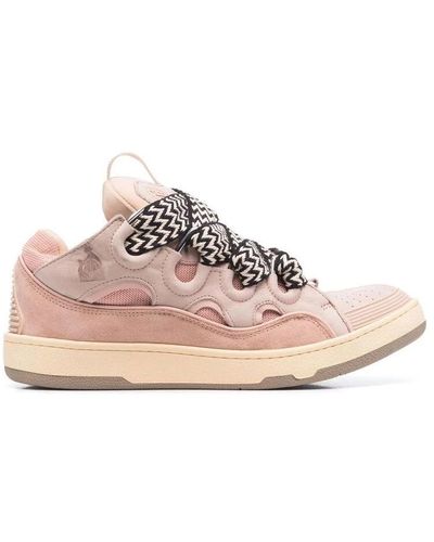 Lanvin Sneakers rosa chunky con lacci