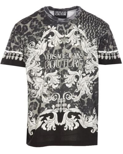Versace Stylische t-shirts für männer und frauen - Schwarz