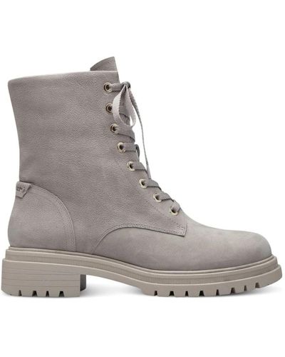 Tamaris Lace-Up Boots - Grey