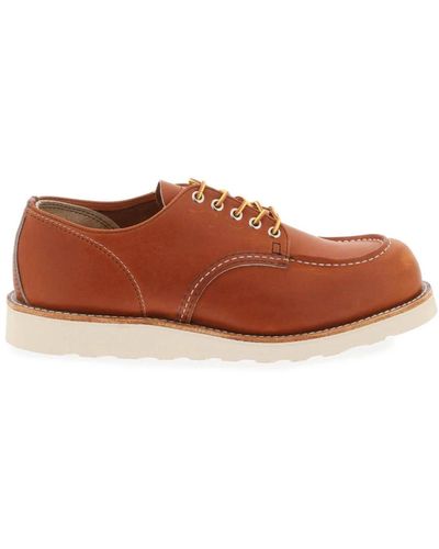 Red Wing Moc toe oxford lace-up scarpe - Marrone