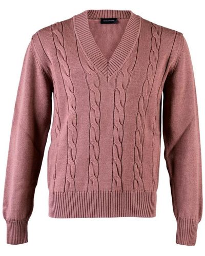 Tagliatore V-neck Knitwear - Pink
