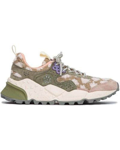 Flower Mountain Sneakers koketsu in tessuto rosa-36 - Verde
