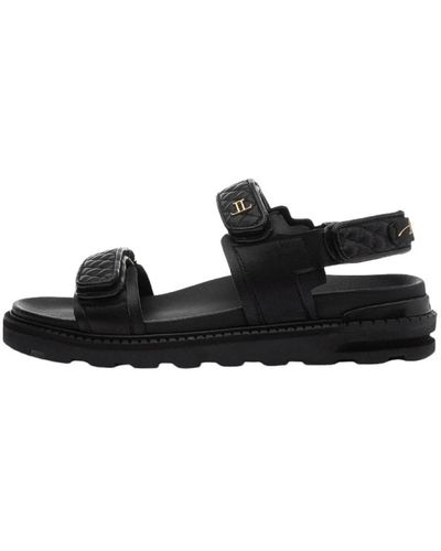 Leandro Lopes Shoes > sandals > flat sandals - Noir