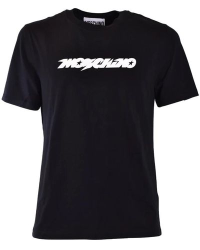 Moschino Stylishe t-shirts für männer und frauen - Schwarz