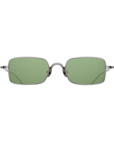 Matsuda Antik silber sonnenbrille - Grün