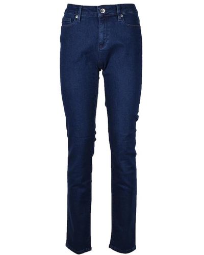 Love Moschino Jeans slim-fit de mezclilla - Azul