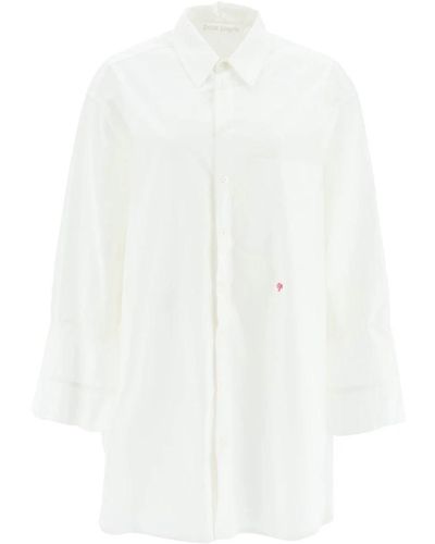 Palm Angels Shirt dresses - Weiß
