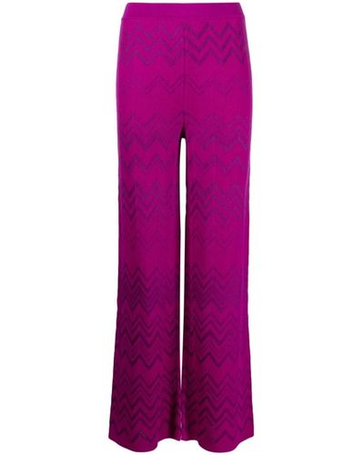 Missoni Wide Trousers - Purple