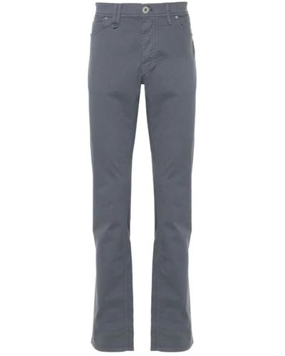 Brioni Slate grey straight-leg trousers - Blau