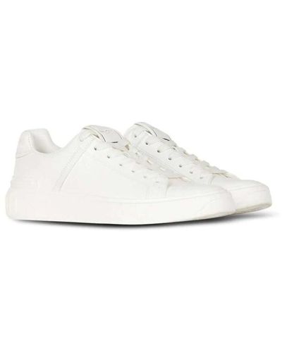 Balmain B-court low-top sneakers - Bianco
