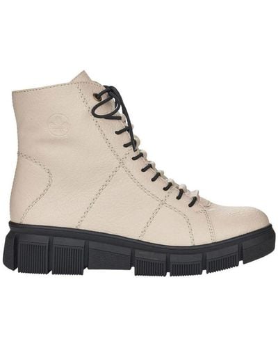 Rieker Lace-Up Boots - Natural