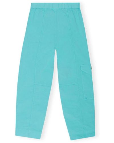Ganni Pantalons - Bleu