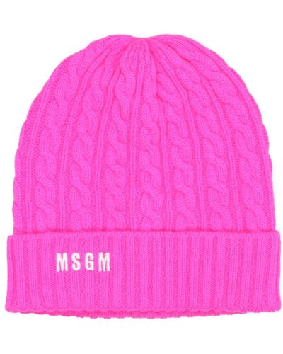 MSGM Hats fuchsia - Rosa