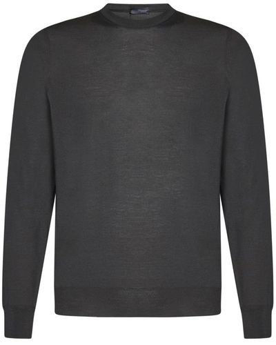 Drumohr Round-Neck Knitwear - Gray