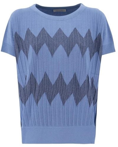 Le Tricot Perugia Knitwear > round-neck knitwear - Bleu