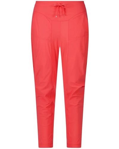 RAFFAELLO ROSSI Slim-Fit Trousers - Red