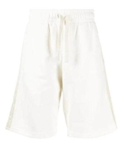 Palm Angels Long Shorts - White